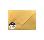 Paquet de 5 enveloppes Pollen 162x229mm 120g/m2 - Or