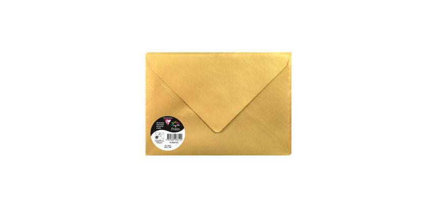 Paquet de 5 enveloppes Pollen 162x229mm 120g/m2 - Or