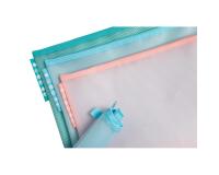 Funda bolsa EVA transparentes cierre con cremallera A4 3/10e - Colores surtidos