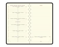 Recharge Agenda de poche Espace 16S spiralé 9 x 16 cm Semainier Janvier à Décembre 2026