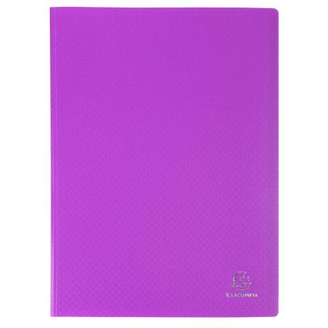 Carpetas de fundas Polipropileno Opak semi-rígido 5/10º - (Vistas: 40 Fundas: 20) - 24x32 cm para A4 - Morado