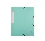 Boite de classement Cartobox livrée à plat Dos 40mm carte lustrée Aquarel - A4 - Couleurs assorties