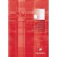 Bloc de cours encollé grand côté A4 200 pages détachables perforées 2 trous quadrillé 4x8 - Rouge coquelicot