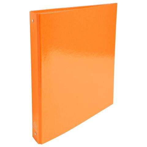 Carpetas con anillas forradas - Iderama ® para archivar A4 - 4 Anillas en O 30 mm - Naranja