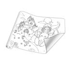 FRESQUE À PEINDRE, Rouleau 120g/m2 au format 10x0,50m - Princesses