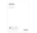 Cahier piqué Rhodia Classic 14,8x21 cm 96 pages ligné non détachables 80g - Blanc