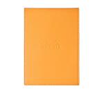 Rhodia ePURE porte-bloc avec porte-crayon + bloc N°13 petits carreaux 5x5 - Orange