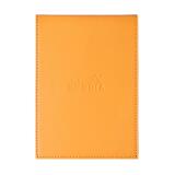 Rhodia ePURE porte-bloc avec porte-crayon + bloc N°13 petits carreaux 5x5 - Orange