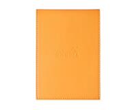 Rhodia ePURE porte-bloc avec porte-crayon + bloc N°13 petits carreaux 5x5 - Orange