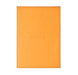 Rhodia ePURE porte-bloc avec porte-crayon + bloc N°13 petits carreaux 5x5 - Orange