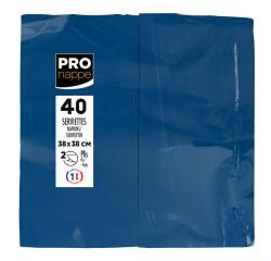 Paquet de 40 serviettes micro gaufrées ouate 2 plis - pliées 1/8