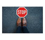 Plaque de signalisation 'STOP'