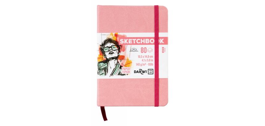 DFY Sketchbook A6 80F 140g - Rose pâle