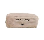 Trousse rectangulaire Fourrure - 22,5x7,5cm - Couleurs assorties