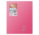 Cahier piqué Koverbook Silver 24x32 cm 96 pages grands carreaux couverture polypropylène opaque - Assortis