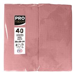 Paquet de 40 serviettes micro gaufrées ouate 2 plis - pliées 1/8