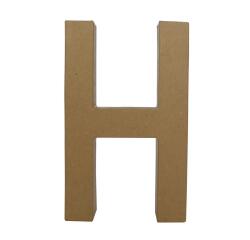 Lettre H fantaisie - Kraft