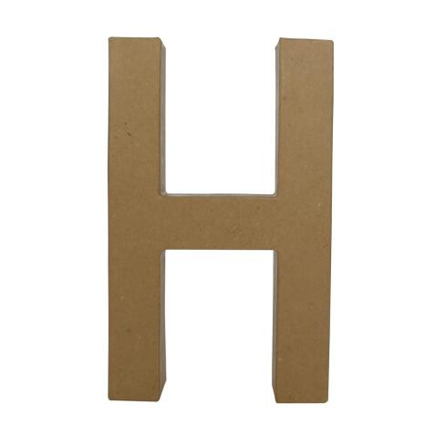 Lettre H fantaisie - Kraft