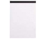 Rhodia Touch - Maya Pad - bloc agrafé A5 50f réglure cross'n'dot papier Maya blanc 120g - Noir