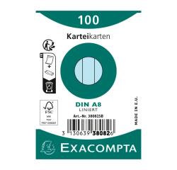 Fichas de cartulina bristol 205 g/m2 - Rayado - 55x74 mm
