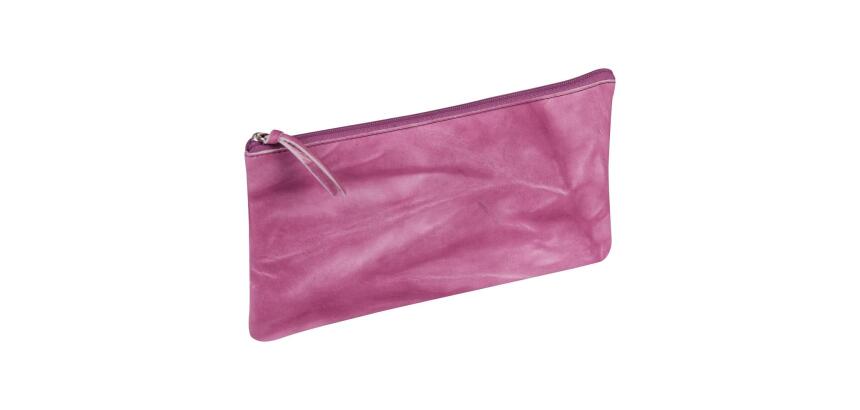 TIE&DYE Trousse plate 22 x 11 cm, rose violine - Rose violine