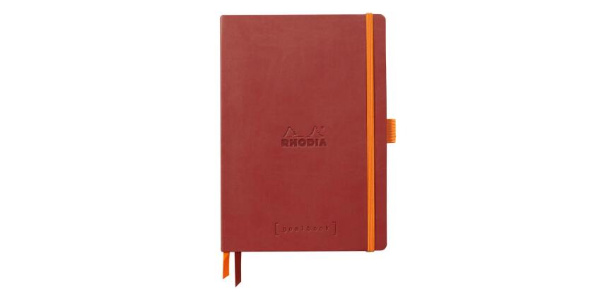 Rhodiarama Goalbook souple A5 240 pages dot papier ivoire 90g - Nacarat