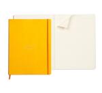 Rhodiarama cahier souple A4+ 160 pages ligné papier ivoire 90g - Jonquille