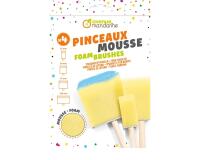 Pinceaux mousse - Jaune