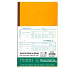 Piqûre 32x19,5cm Journal de caisse ou banque 5 débits - 5 crédits 31 lignes 80 pages - Couleurs assorties
