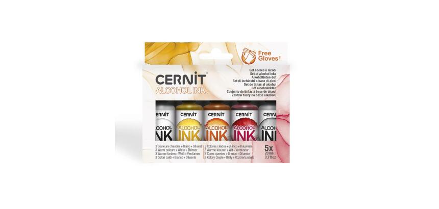 Ass. encre à alcool, Couleurs chaudes - Assortiment