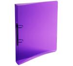 Classeur 2 anneaux plastifié Exacompta Crystal colours A4 - Dos 3 cm couleurs assorties