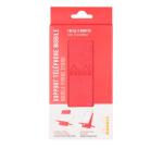 Rhodiarama support pour téléphone mobile simili cuir italien 13x8x8,5 cm - Corail
