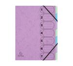 Trieur Harmonika avec élastiques 7 compartiments Aquarel - A4