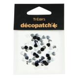 Sachet 60 coeurs 0,5cm - noir/blanc - Noir & Blanc