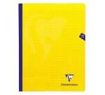 Cahier brochure cousue Mimesys 24x32cm 192 pages grands carreaux couverture polypropylène