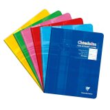 Cahier piqué 17x22 cm 32 pages grands carreaux 3 mm agrandis 12/12 mm - Assortis
