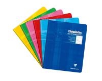 Cahier piqué 17x22 cm 32 pages grands carreaux 3 mm agrandis 12/12 mm - Assortis