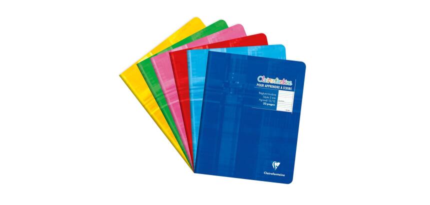 Cahier piqué 17x22 cm 32 pages grands carreaux 3 mm agrandis 12/12 mm - Assortis