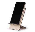 Rhodiarama support pour téléphone mobile simili cuir italien 13x8x8,5 cm - Beige