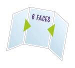 Etui de protection 3 volets PVC lisse 20/100e - Cristal