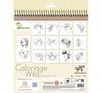Carnet de coloriage Wild 1 - Rose