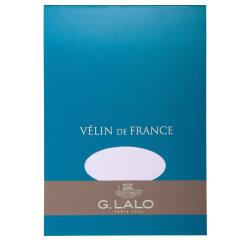 Bloc Vélin de france A5 (148x210mm), 50 feuilles, 100g - Blanc