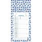 Calendrier mensuel décor Papier avec feuillets détachables 15,5 x 28,5 cm support plaque imprimée 19 x 41 cm 2026 - Couleurs assorties