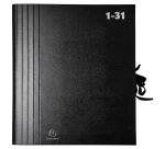 Trieur accordéon grande capacité 32 compartiments numériques - Noir