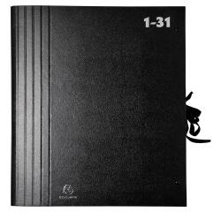 Clasificadores numéricos capacidad grande Cierre con cinta - Tamaño: 38 ,5x34 cm para: A4 - Negro