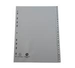 Separadores Separadores con pestañas impresas polipropileno 12/100º - Gris - Gris