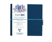 PaintON à Grain carnet cousu 32F 19x19cm 250g - Bleu nuit