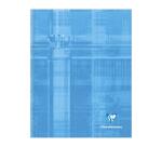 Cahier brochure rembordée rigide 17x22 cm 192 pages grands carreaux - Assortis