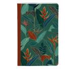 Gaïa bleu, Carnet cousu fil 11x17cm, 96 pages, ligné, ass.