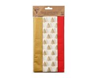 PAPIER DE SOIE IMPRIMÉE, Sachet de 6 feuilles au format 50x75cm - Assortiment Noël - Assortiment